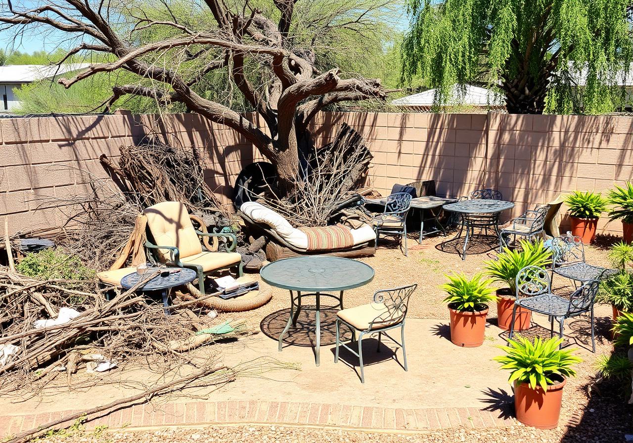 Backyard Cleanup before